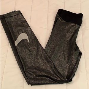 Nike black shimmer legging